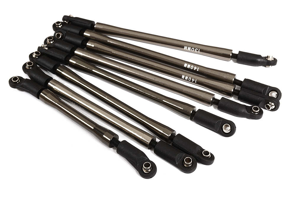 C29480 Aluminum Alloy 8-Piece Linkage Set for Axial 1/10 SCX10 II #90046-47 - Image 1