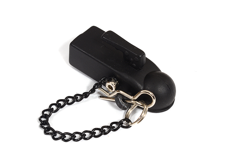 C29548 Realistic 1/10 Scale Trailer Coupler w/ 3mm Mounting Hole for 6mm Hitch Ball - Image 1