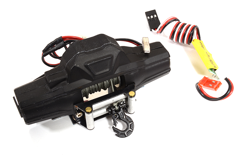 C29563 Realistic Heavy-Duty Winch w/ Receiver 3rd Ch. Controller for 1/10 Scale Crawler - Image 1