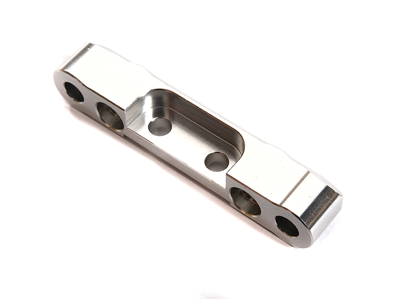 C29597SILVER Billet Machined Alloy Rear Arm Brace for Team Associated DR10 Drag Race Car RTR - Image 1