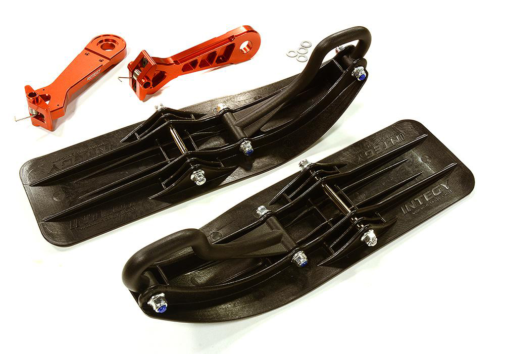 C29603RED Front Sled Ski Attachment Kit for 1/5 Kraton 4X4 8S BLX Brushless Monster Truck - Image 1