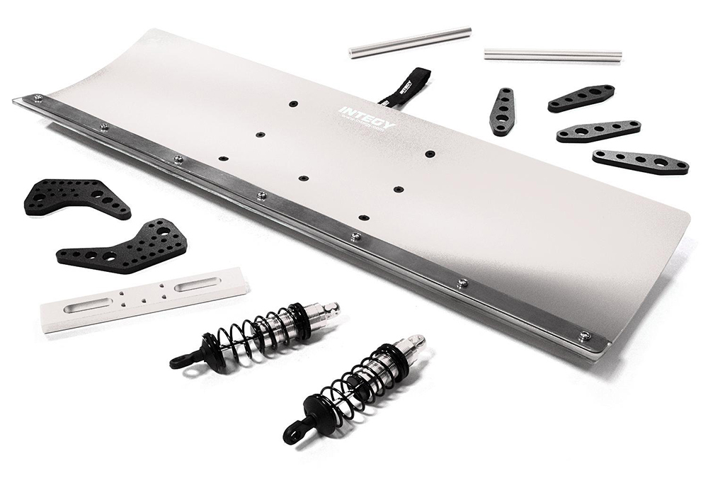 C29604SILVER Alloy Machined Snowplow Kit for 1/5 Kraton 4X4 8S BLX Brushless Monster Truck - Image 1