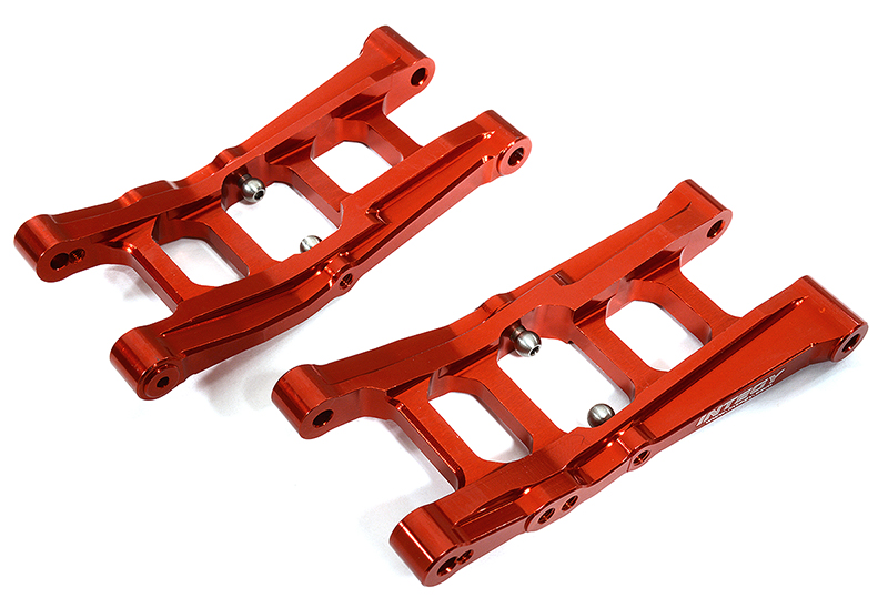 C29612RED Billet Machined Alloy Rear Suspension Arms for Associated DR10 Drag Race Car RTR - Image 1