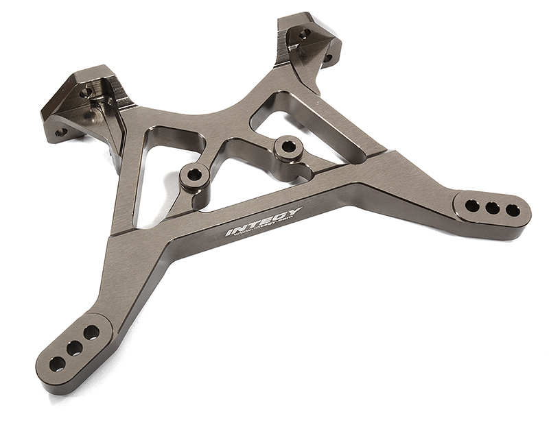 C29614GREY Billet Machined Alloy Rear Shock Tower for Associated DR10 Drag Race Car RTR - Image 1