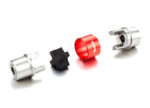 Steel Motor Coupler w/ Rubber insert L=24mm O.D.=12mm 3.18mm to 4mm for RC Boat - Image 2