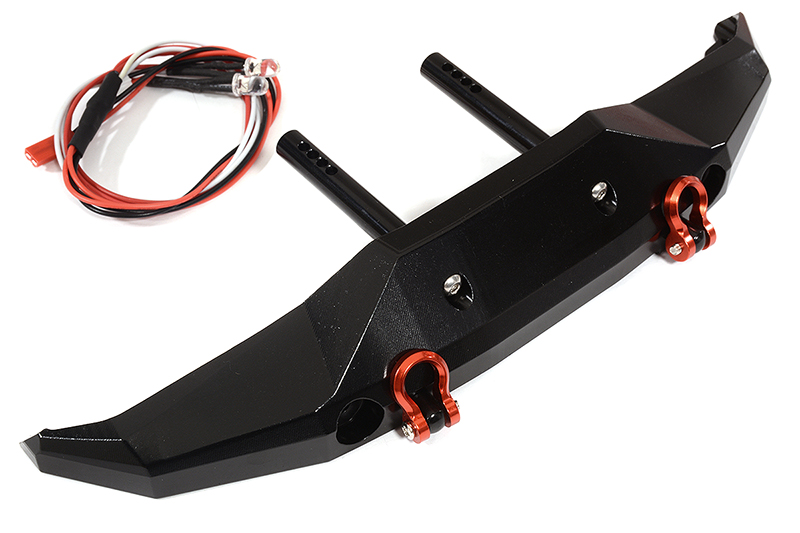 Realistic Front Alloy Bumper for Axial 1/10 SCX10 II 6X6 - Durable Upgrade