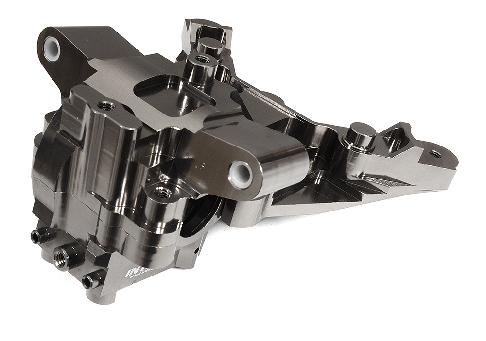 Front Bulkhead for Traxxas 1/10 Maxx 4S - Billet Machined, Grey 8920