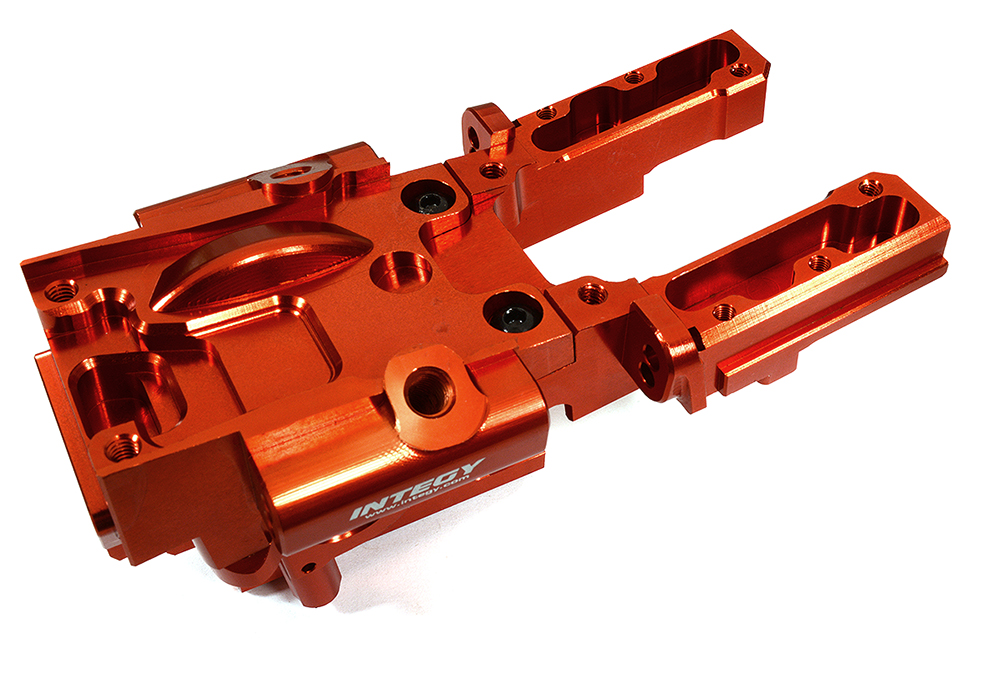 Red Billet Machined Front Bulkhead for Traxxas 1/10 Scale E-Revo 2.0 8630