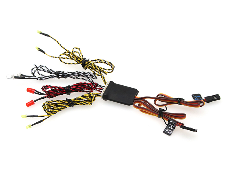 LED Light Kit(8) Signal/Brake/Front for 1/10 Scale Crawler, Off-Road, Drift & TC