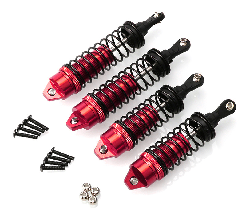 Red Alloy Machined Shock Set for Traxxas 1/10 Slash 2WD (4-Pack) 3760A 3762A