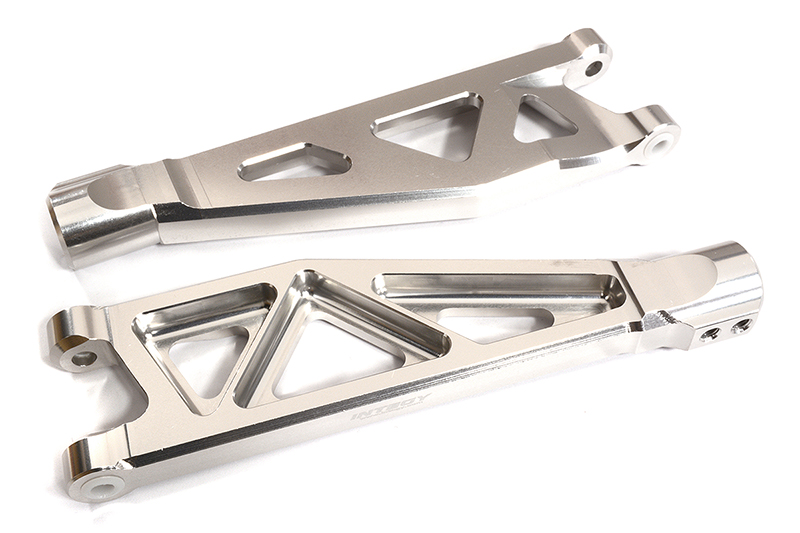 C30186SILVER Billet Machined Front Upper Arms for Arrma 1/5 Kraton 4X4 8S BLX ARA330561 - Image 1
