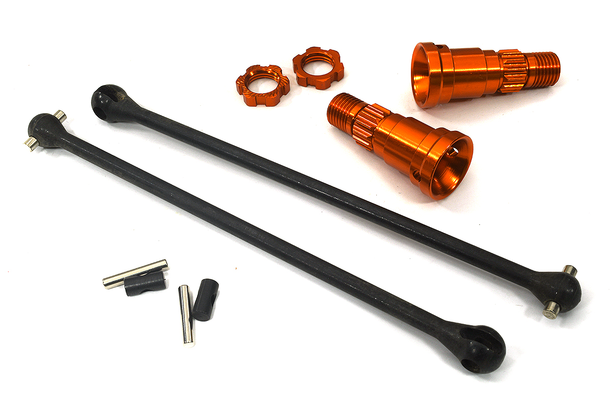 Universal Drive Shafts with Stub Axles (2) for Traxxas 8S X-Maxx 4X4 7750