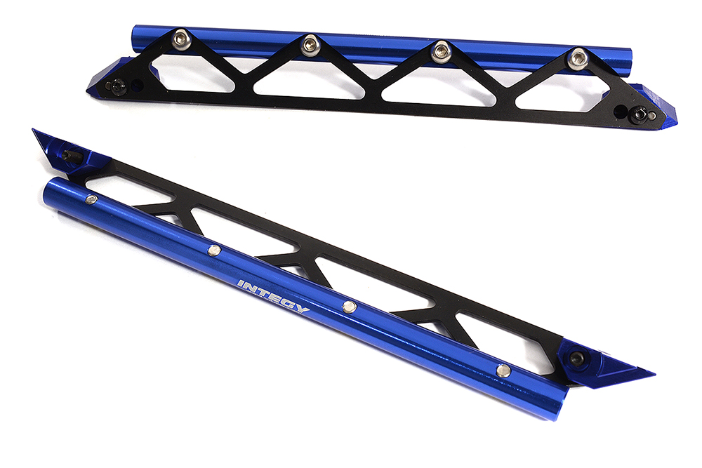 Silver Machined Side Protection Nerf Bars for Traxxas 1/10 Maxx 4S RC Truck 8923