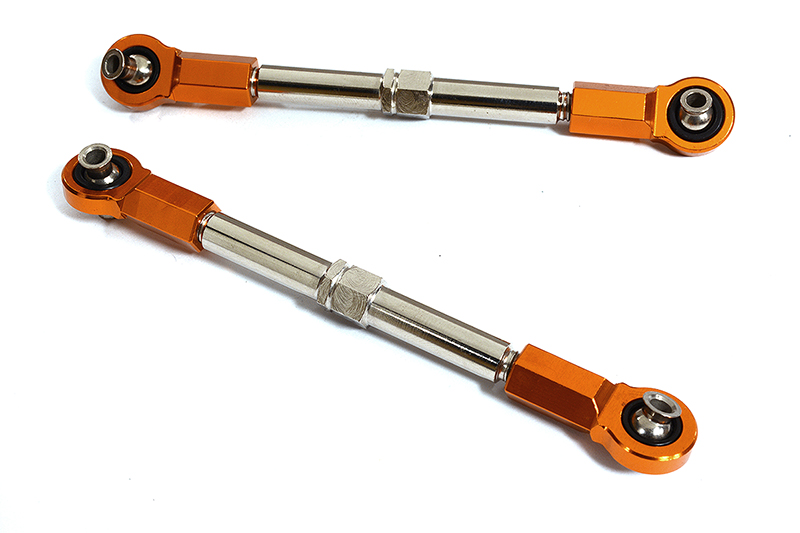 Orange Machined Side Steering Turnbuckles for Traxxas 1/10 Maxx 4S Truck 8948