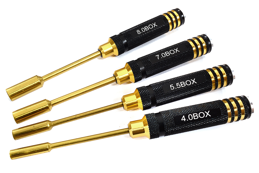 C30228 Metric Size Hex Nut Driver Set 4pcs (4, 5.5, 7 & 8mm) - Image 1