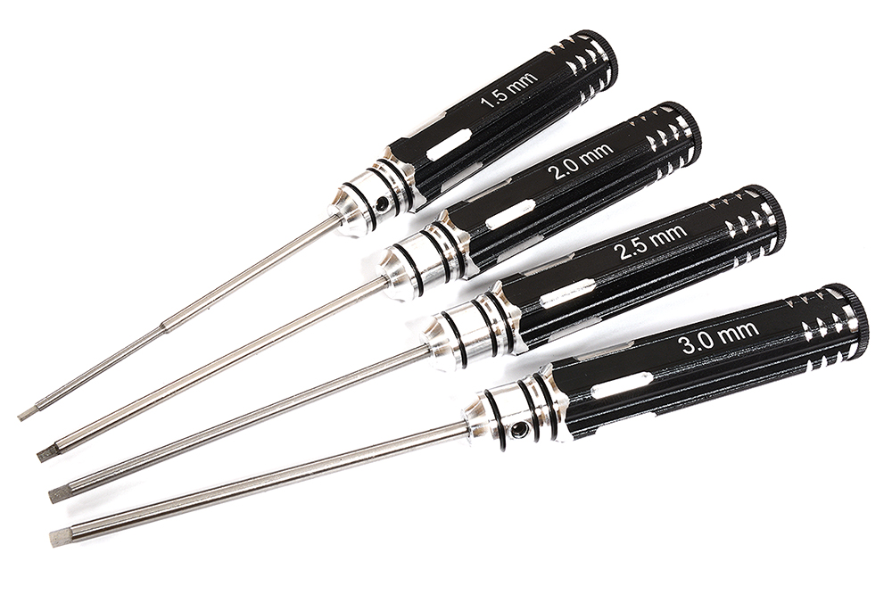 Metric Size Allen Hex Wrench Set - 4pcs (1.5, 2, 2.5 & 3mm)