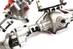 Billet Machined F & R Axle Assembly for 1/10 SCX10 Crawler w/ 4-Link Suspension - Image 3