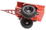 Realistic Leaf Spring 1/10 Size Utility Box Trailer for Scale Crawler Truck - Image 2