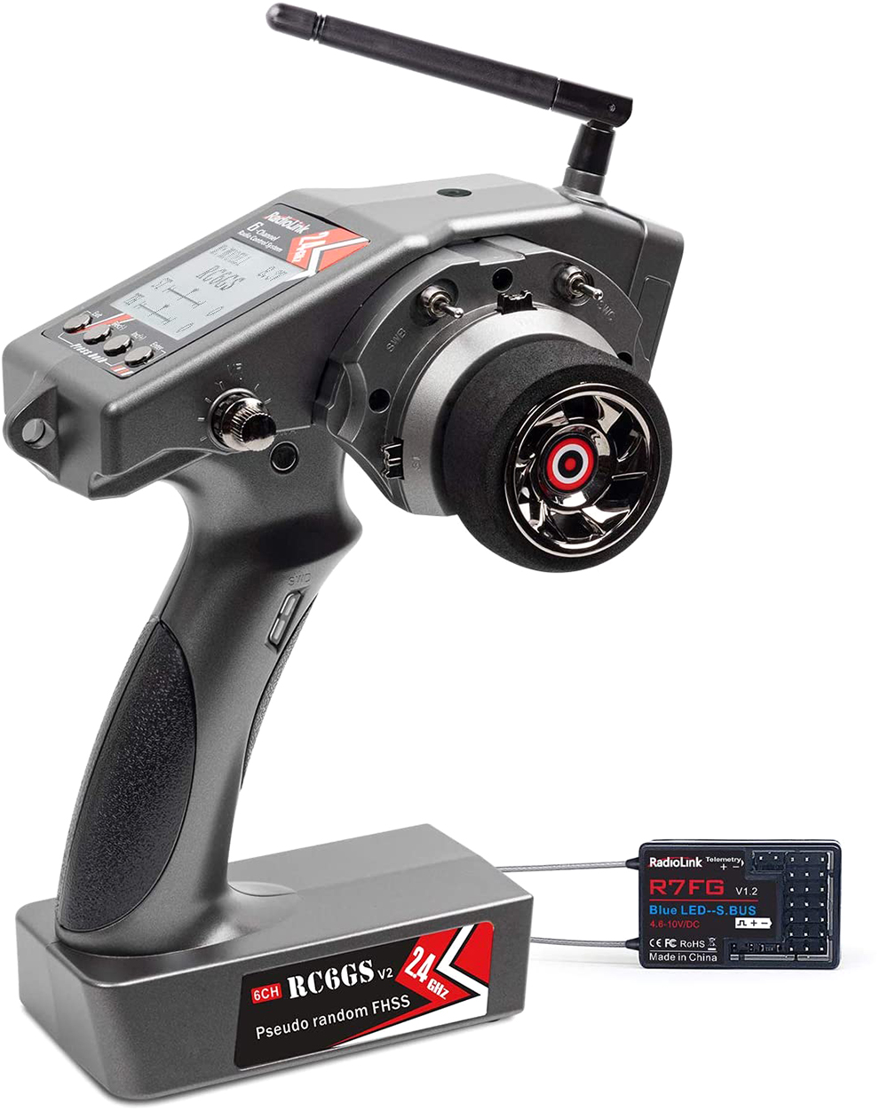 Radiolink RC6GS 2.4G 6CH Car Controller Transmitter+R7FG Gyro Receiver