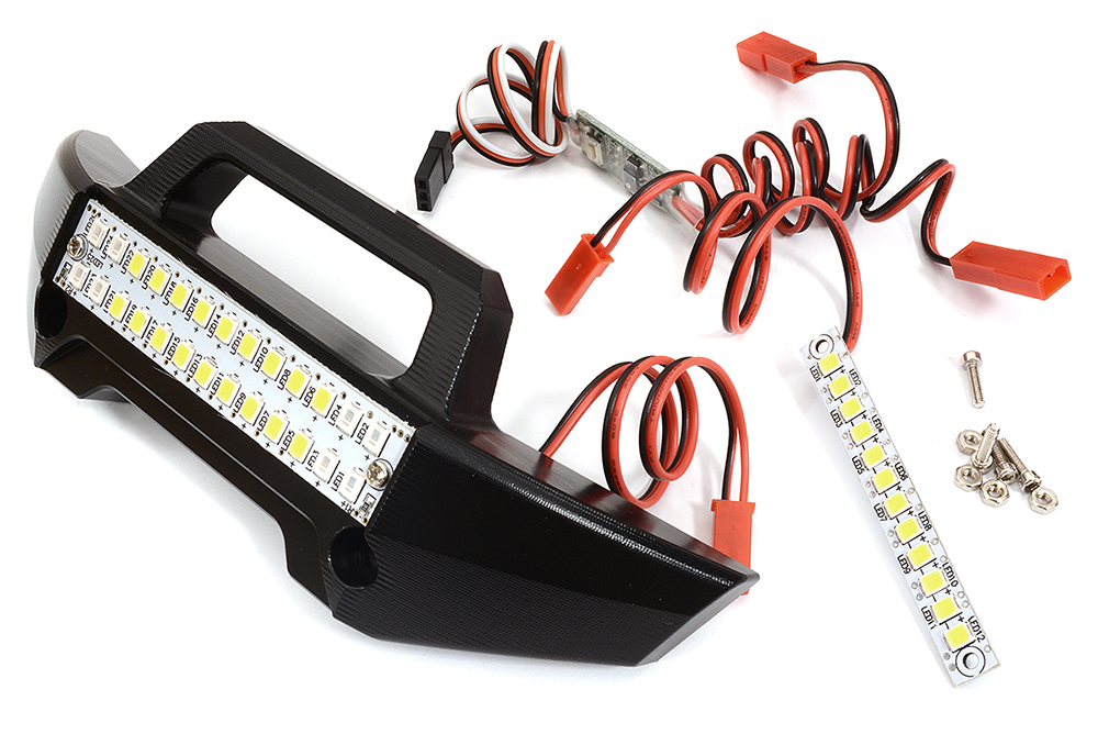 Front Bumper + LED Light Set w/ Control Board for Traxxas 1/10 Maxx 4S 8935