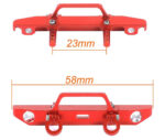 Billet Machined Front Bumper for Axial 1/24 SCX24 Rock Crawler - Image 2