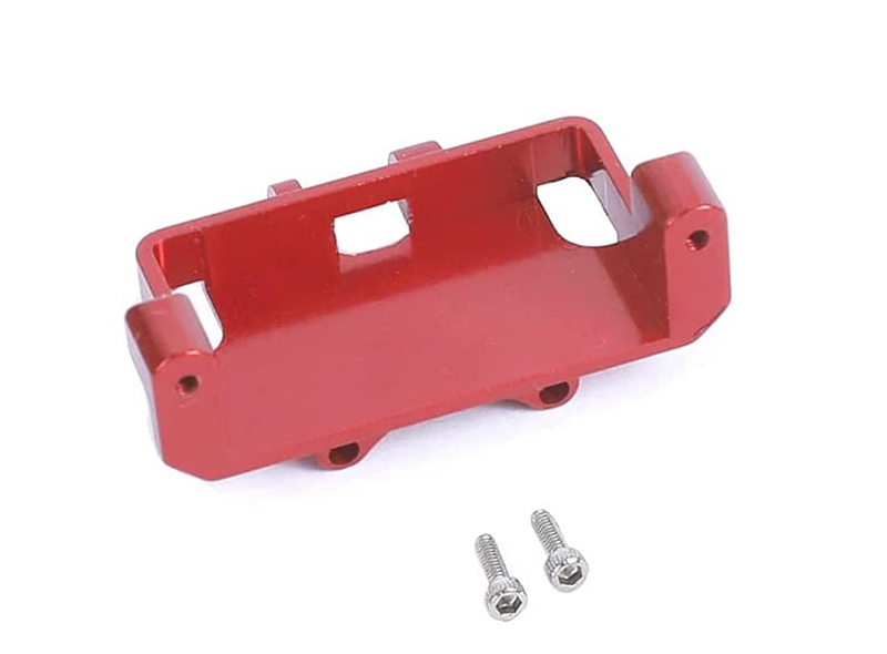 C30793RED Billet Machined Alloy Servo Mount for Axial 1/24 SCX24 Rock Crawler - Image 1