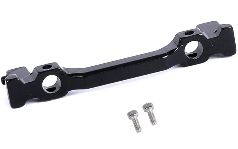 C30795BLACK Billet Machined Alloy Front Bumper Mount for Axial 1/24 SCX24 Rock Crawler - Image 1