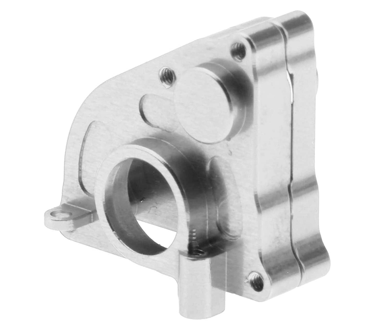 C30799SILVER Billet Machined Alloy Center Gearbox Housings for Axial 1/24 SCX24 Rock Crawler - Image 1
