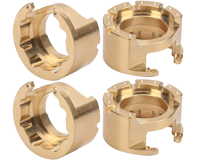 C30808 Brass Alloy 76g Ea Weight Add-On Set for Traxxas 1/10 TRX-4 Trail Crawler - Image 1
