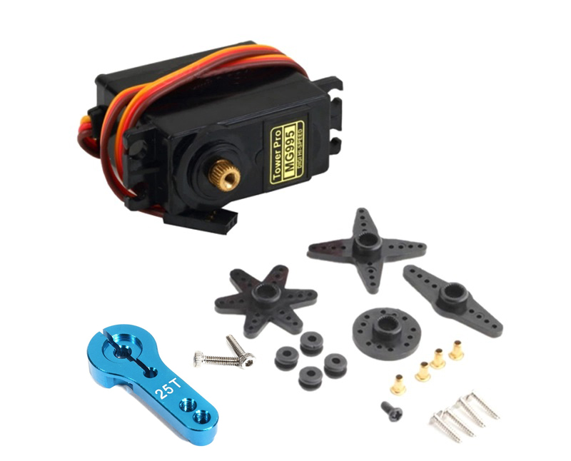 C30815 V3 Digital MG995 Metal Gear Servo 12kg 0.15s with Metal Horn - Standard Size - Image 1