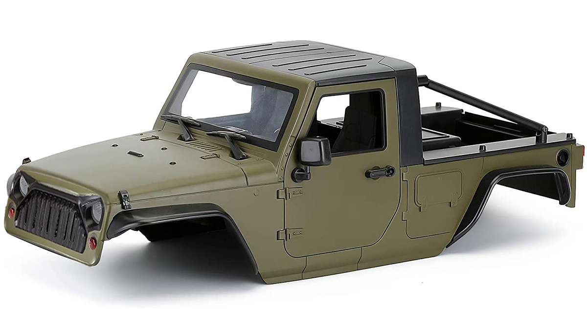 C30822DARKGREEN Realistic JX10 Hard Plastic Body Kit for 1/10 Scale Off-Road Crawler WB=313mm - Image 1