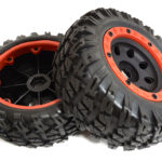 3.2/4.0 Tires, Wheels TK15 w/Inserts 17mm Hex for 1/8 & 1/7 Size 2pcs OD=138mm