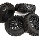 Tires, Wheels & Inserts TK64 Style w/ 17mm Hex for 1/8 Buggy Size 4pcs OD=120mm