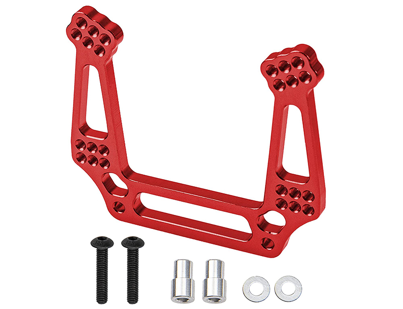 C30901RED Alloy Front Shock Tower for 1/10 Stampede 2WD/Slash 2WD 3639 - Image 1