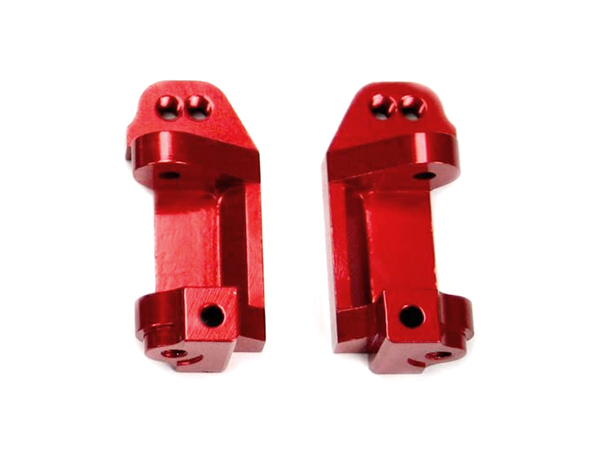 C30902RED Alloy Caster Blocks for 1/10 Rustler 2WD, Stampede 2WD & Slash 2WD 3632 - Image 1