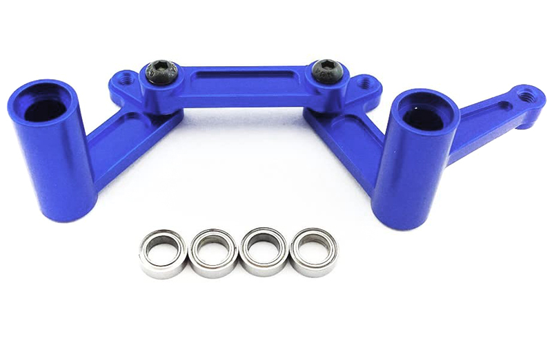 C30903BLUE Alloy Steering Bellcrank Set for Traxxas 1/10 Slash 2WD 3743 - Image 1