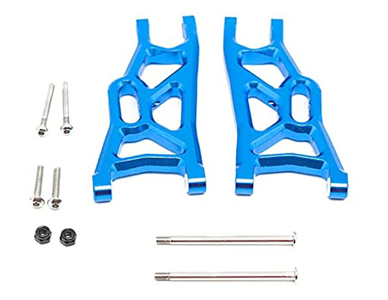 C30907BLUE Alloy Front Lower Arms for 1/10 Rustler 2WD, Slash 2WD & Stampede 2WD 3631 - Image 1
