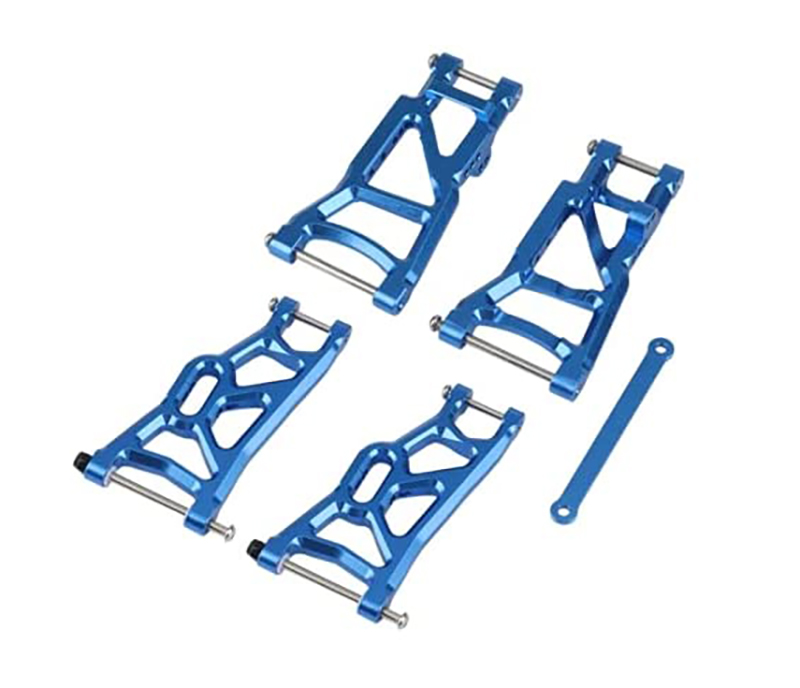 C30908BLUE Alloy Front & Rear Lower Arms w/ Tie Bar Set for 1/10 Slash 2WD (2555 3631 2532) - Image 1