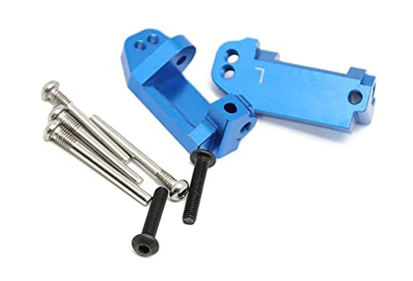 C30912BLUE Alloy Caster Blocks for 1/10 Rustler 2WD, Stampede 2WD & Slash 2WD (3632) - Image 1