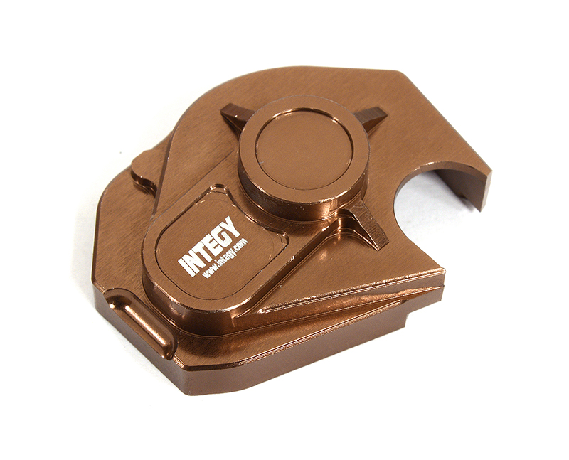 C30928BRONZE Alloy Machined Pinion & Spur Gear Cover for Axial 1/24 SCX24 - Image 1