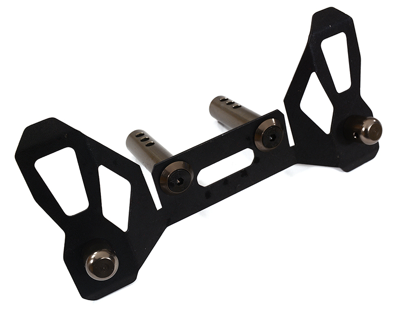 C30934GREY Machined Front Body Mounts w/ Posts for Arrma 1/5 Kraton 4X4 8S BLX ARA320485 - Image 1