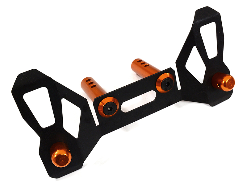 C30934ORANGE Machined Front Body Mounts w/ Posts for Arrma 1/5 Kraton 4X4 8S BLX ARA320485 - Image 1