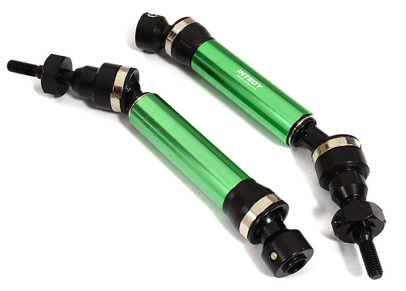 C30949GREEN Front Universal Drive Shaft (2) for Traxxas 1/10 Slash 4X4 & Stampede 4X4 6851X - Image 1