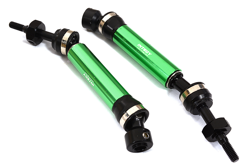 C30950GREEN Rear Universal Drive Shaft (2) for Traxxas 1/10 Slash 4X4 & Stampede 4X4 6852X - Image 1