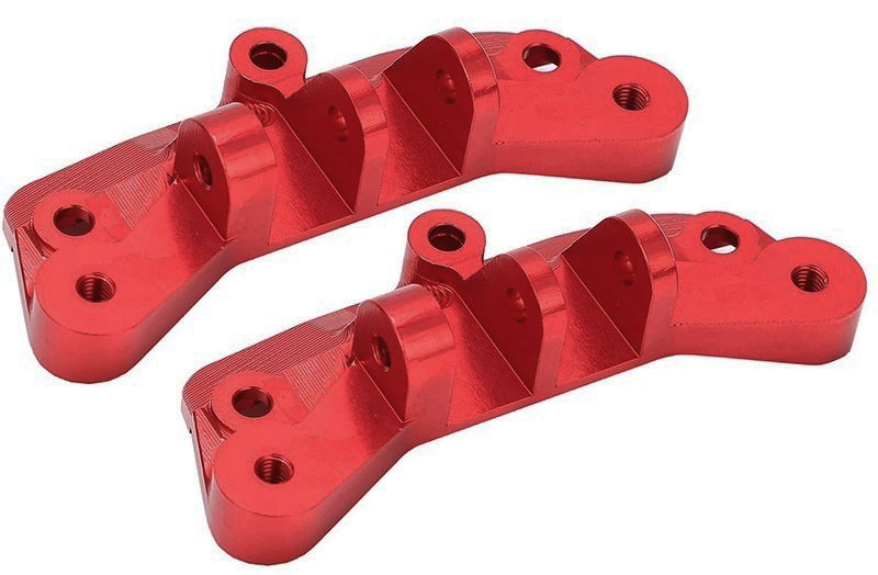 C30983RED Alloy Upper Linkage Mounts for Losi 1/8 LMT 1.0 4WD Monster Truck - Image 1
