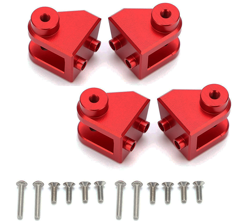 C30984RED Alloy Lower Linkage Mounts for Losi 1/8 LMT 1.0 4WD Monster Truck - Image 1