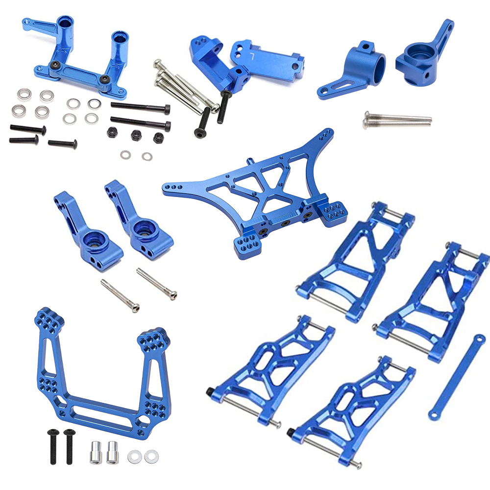 C31001BLUE Alloy Machined Suspension Kit for 1/10 Traxxas Slash 2WD - Image 1