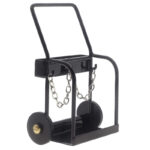 Miniature 1/10 Scale Model Gas Cylinder Welding Cart Hand Truck