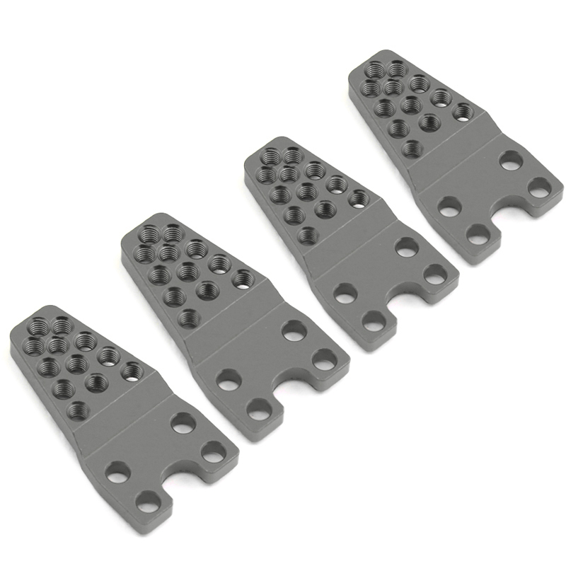 C31027GUN Alloy Adjustable Shock Mount Plate (4) for Axial 1/10 SCX-10 & D90 Crawler - Image 1