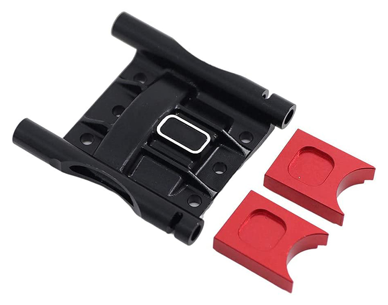 C31074BLACKRED Alloy Center Diff Cover for Arrma 1/8 Kraton 6SBLX, Outcast, Limitless ARA320499 - Image 1